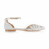 Amber - flacher Brautschuh in Ivory und Gold // Auslaufmodell zum Sonderpreis