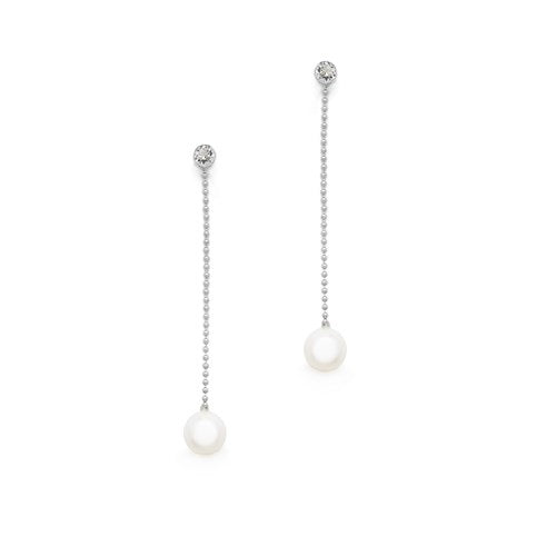 LOVEY Ohrringe dezent mit Perle