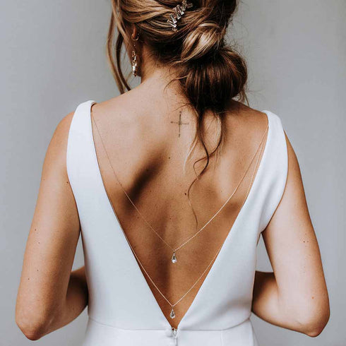 RÜCKENKETTE mit Kristallen zum Einhängen